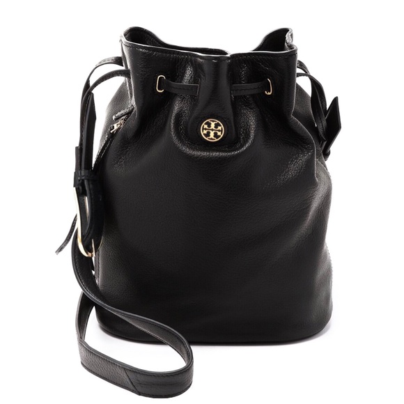 TORY BURCH • Brody Black Bucket Crossbody Bag - Picture 11 of 11
